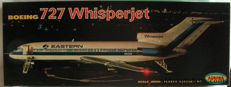 Aurora 1/96 Eastern Boeing 727 Whisperjet - Photo  Boxart Issue, 351-250 plastic model kit